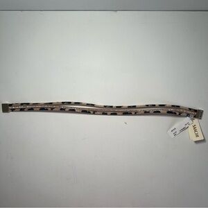 Saachi cheetah and rhinestone choker